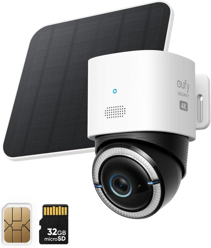 eufy 4G LTE Überwachungskamera mit WLAN, 4K UHD