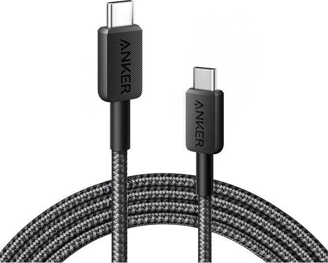 Anker 322 USB-C to USB-C Cable, 1,8m, black