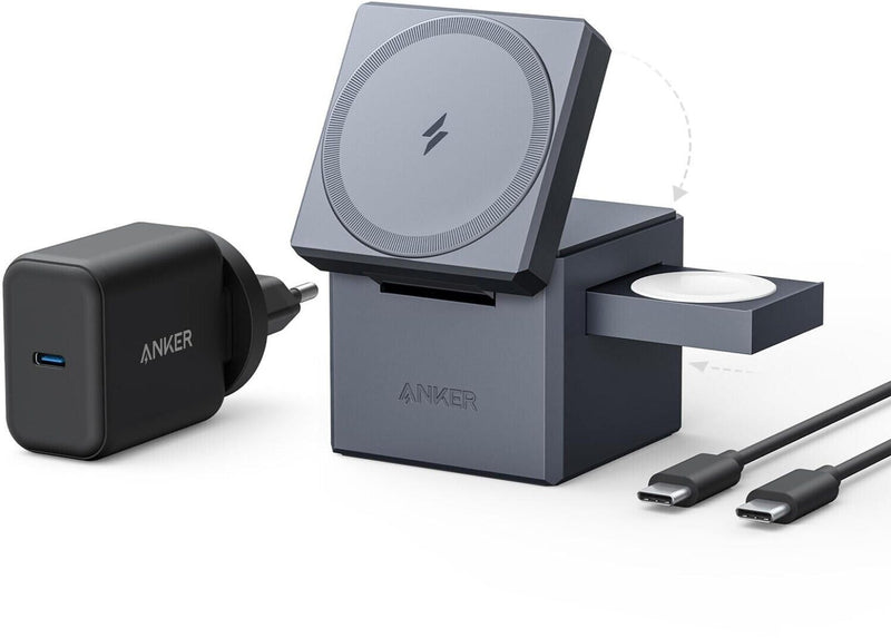 Anker 3-in-1 Cube mit MagSafe Ladestation