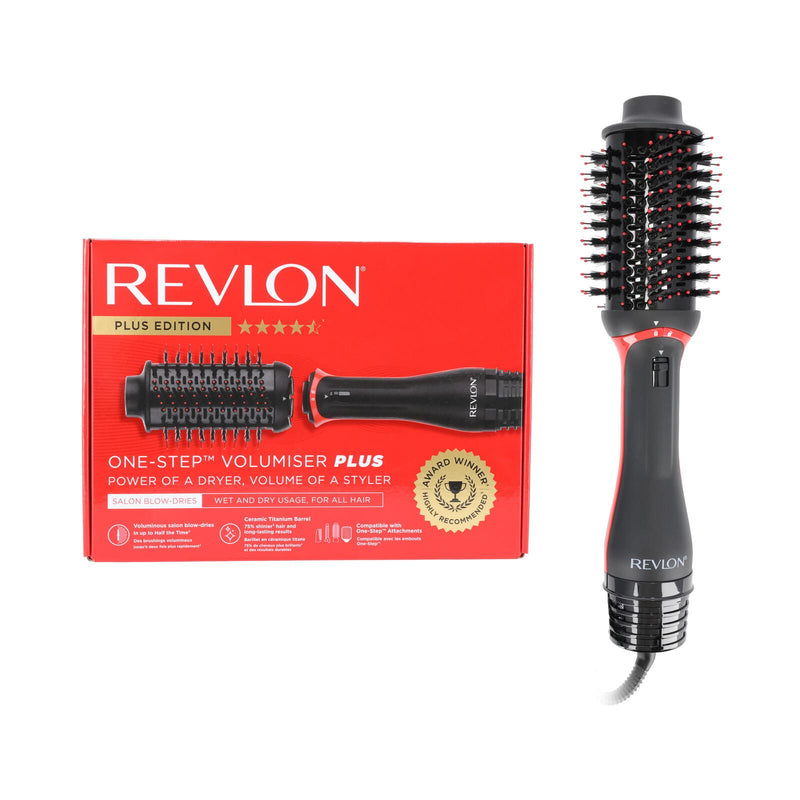 Revlon RVDR5298E One-Step Volumiser Plus Warmluftbürste, schwarz