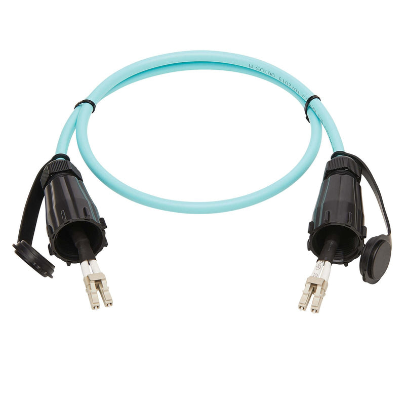 Eaton Tripp Lite Series 10Gb Rigid Industrial Duplex Multimode 50/125 OM3 Fiber Patch Kabel (LC/LC) - IP68, 1 m