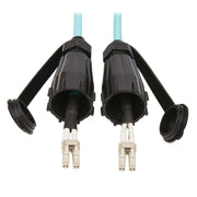 Eaton Tripp Lite Series 10Gb Rigid Industrial Duplex Multimode 50/125 OM3 Fiber Patch Kabel (LC/LC) - IP68, 1 m