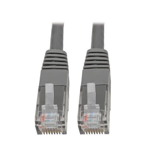 Eaton Tripp Lite Series Cat6 Gigabit Molded (UTP) Ethernet Kabel (RJ45 Stecker/Stecker), PoE, Grau, 2 ft. (0.61 m)