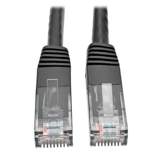 Eaton Tripp Lite Series Cat6 Gigabit Molded (UTP) Ethernet Kabel (RJ45 Stecker/Stecker), Schwarz, 3 ft. (0.91 m)