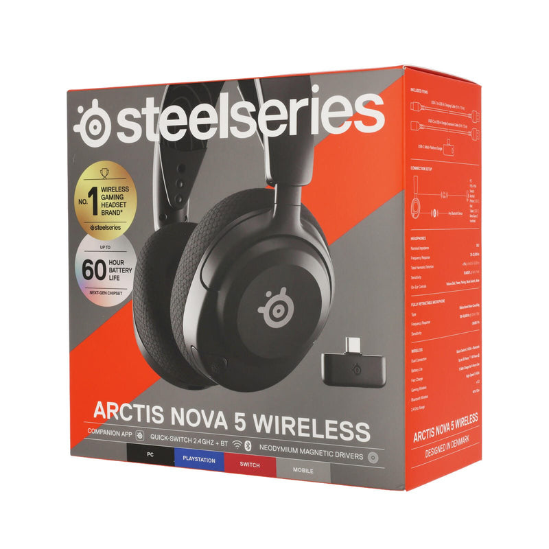 SteelSeries Arctis Nova 5 Wireless Gaming Headset schwarz