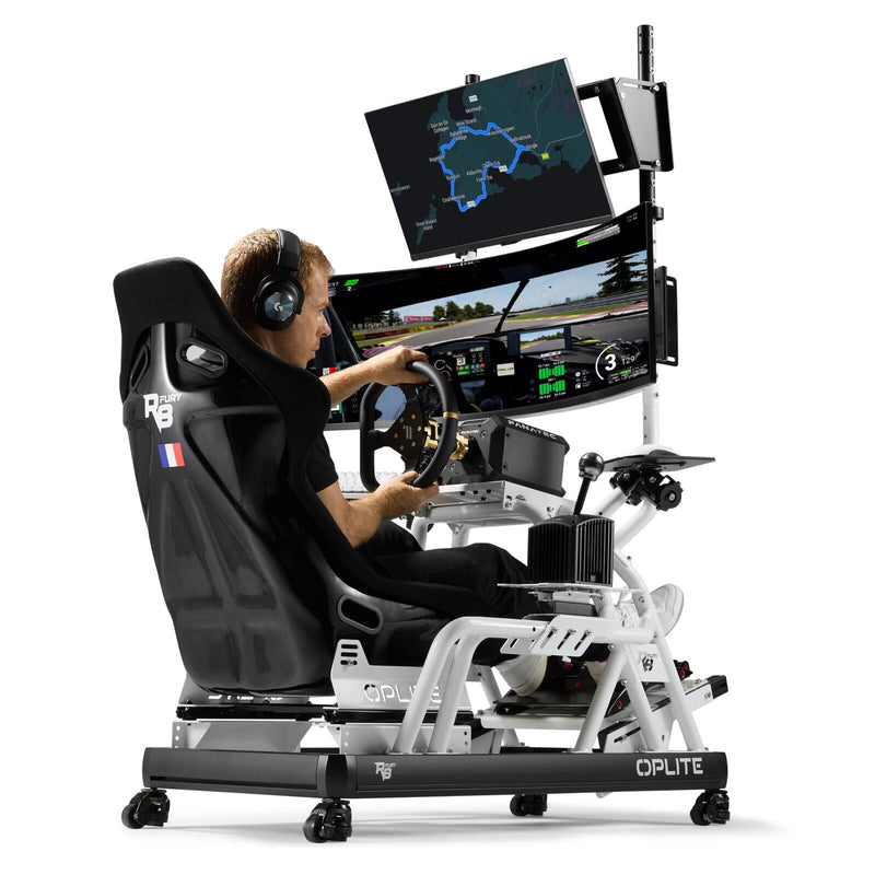 OPLITE Feststellbare Lenkrollen für R8 Cockpit schwarz