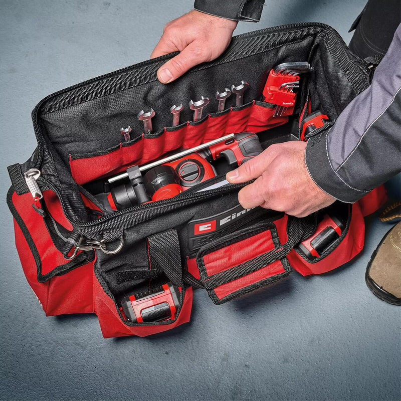 Einhell Systemkoffer E-Case Tasche, schwarz, rot (4540036)