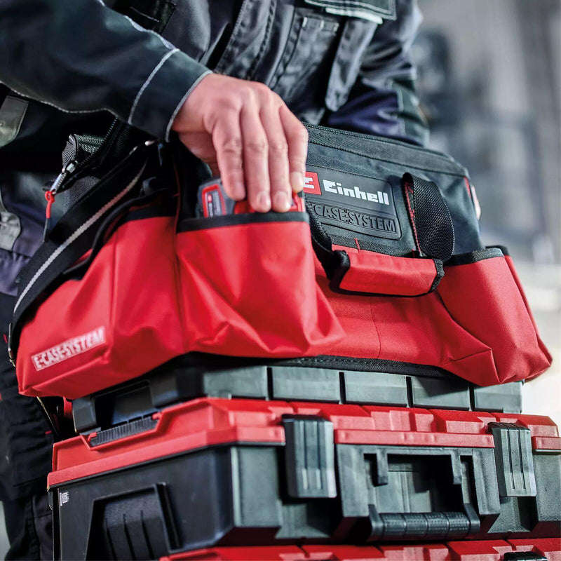 Einhell Systemkoffer E-Case Tasche, schwarz, rot (4540036)