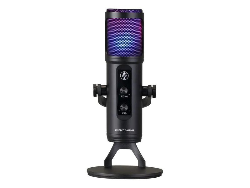 DELTACO RGB Streaming-Mikrofon, schwarz
