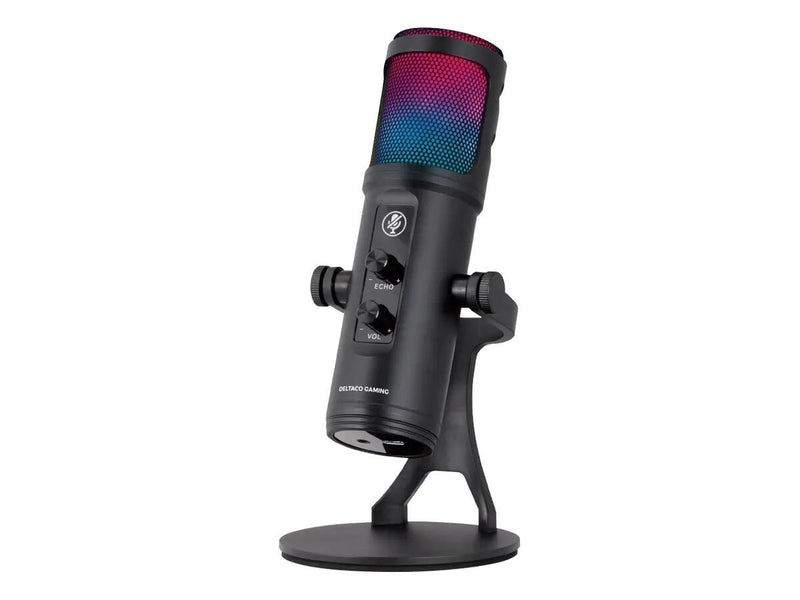 DELTACO RGB Streaming-Mikrofon, schwarz