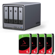Ugreen NASync DXP4800 + SEAGATE Festplatte 16 TB (4 x 4 TB)