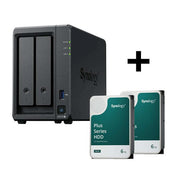 Synology Disk Station DS725+ NAS-Server + Synology Plus 3.5' SATA HDD Festplatte 12 TB (2 x 6TB)