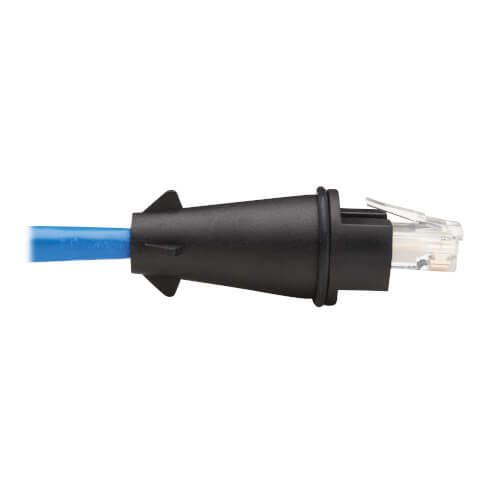 Eaton Tripp Lite Series Industrial Cat6 UTP Ethernet Kabel (RJ45 Stecker/Stecker), 100W PoE, CMR-LP, IP68, Blue, 16 ft.