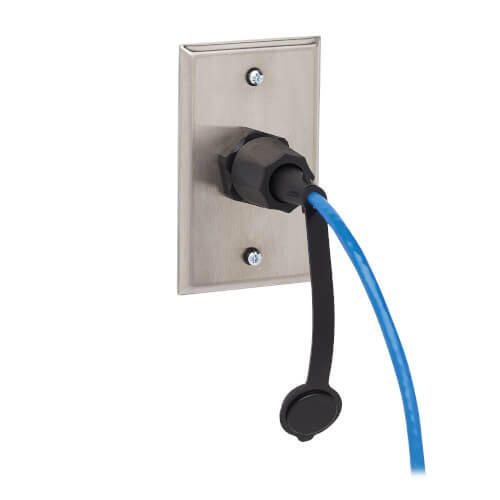 Eaton Tripp Lite Series Industrial Cat6 UTP Ethernet Kabel (RJ45 Stecker/Stecker), 100W PoE, CMR-LP, IP68, Blue, 50 ft.