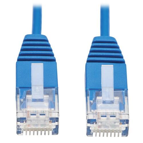 Eaton Tripp Lite Series Cat6 Gigabit Molded Ultra-Slim UTP Ethernet Kabel (RJ45 Stecker/Stecker), Blau, 7 ft. (2.13 m)