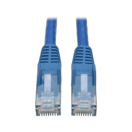Eaton Tripp Lite Series Cat6 Gigabit Snagless Molded (UTP) Ethernet Kabel (RJ45 Stecker/Stecker), Blue, 10 ft. (3.05 m)