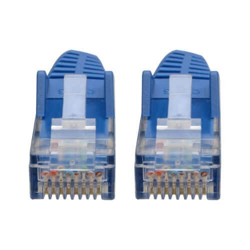 Eaton Tripp Lite Series Cat6 Gigabit Snagless Molded (UTP) Ethernet Kabel (RJ45 Stecker/Stecker), Blue, 6-in. (15.24 cm)