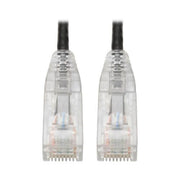 Eaton Tripp Lite Series Cat6 Gigabit Snagless Slim UTP Ethernet Kabel (RJ45 Stecker/Stecker), Schwarz, 1 ft. (0.31 m)