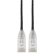 Eaton Tripp Lite Series Cat6 Gigabit Snagless Slim UTP Ethernet Kabel (RJ45 Stecker/Stecker), Schwarz, 5 ft. (1.52 m)