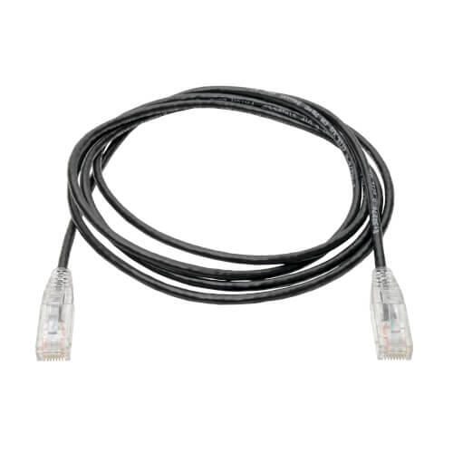Eaton Tripp Lite Series Cat6 Gigabit Snagless Slim UTP Ethernet Kabel (RJ45 Stecker/Stecker), Schwarz, 6 ft. (1.83 m)