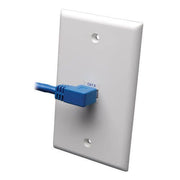 Eaton Tripp Lite Series Left-Angle Cat6 Gigabit Molded UTP Ethernet Kabel (RJ45 Left-Angle M zu RJ45 M), Blue, 5 ft. (1.