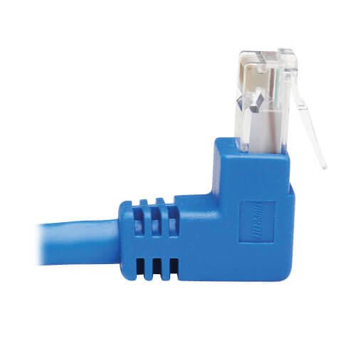 Eaton Tripp Lite Series Up-Angle Cat6 Gigabit Molded UTP Ethernet Kabel (RJ45 Right-Angle Up M zu RJ45 M), Blue, 15 ft.