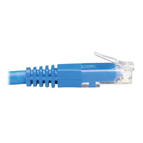 Eaton Tripp Lite Series Up-Angle Cat6 Gigabit Molded UTP Ethernet Kabel (RJ45 Right-Angle Up M zu RJ45 M), Blue, 15 ft.