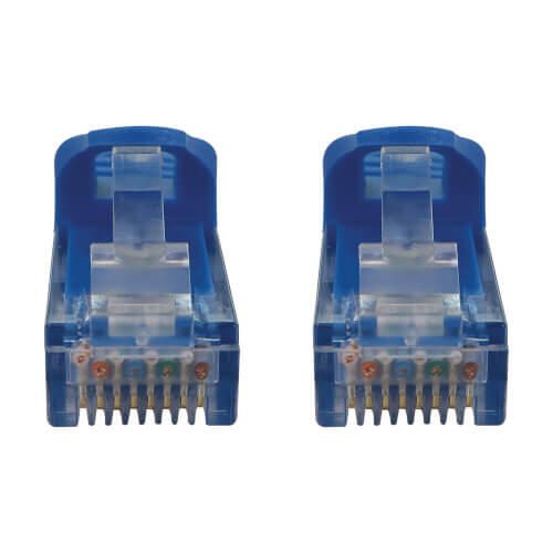 Eaton Tripp Lite Series Cat6a 10G Snagless Molded UTP Ethernet Kabel (RJ45 Stecker/Stecker), PoE, Blue, 7 ft. (2.1 m)