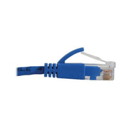Eaton Tripp Lite Series Cat6a 10G Snagless Molded Slim UTP Ethernet Kabel (RJ45 Stecker/Stecker), PoE, Blue, 7 ft. (2.1