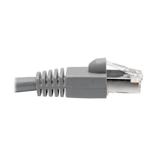 Eaton Tripp Lite Series Cat6a 10G Snagless Shielded STP Ethernet Kabel (RJ45 Stecker/Stecker), PoE, Gray, 3 ft. (0.91 m)