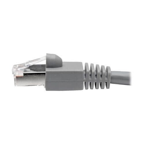 Eaton Tripp Lite Series Cat6a 10G Snagless Shielded STP Ethernet Kabel (RJ45 Stecker/Stecker), PoE, Gray, 3 ft. (0.91 m)