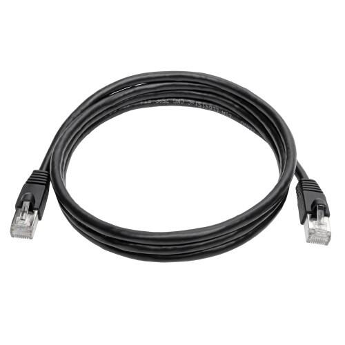 Eaton Tripp Lite Series Cat6a 10G Snagless Shielded STP Ethernet Kabel (RJ45 Stecker/Stecker), PoE, Schwarz, 6 ft. (1.83