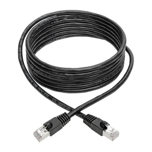 Eaton Tripp Lite Series Cat6a 10G Snagless Shielded STP Ethernet Kabel (RJ45 Stecker/Stecker), PoE, Schwarz, 10 ft. (3.0