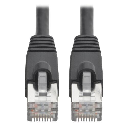 Eaton Tripp Lite Series Cat6a 10G Snagless Shielded STP Ethernet Kabel (RJ45 Stecker/Stecker), PoE, Schwarz, 15 ft. (4.5