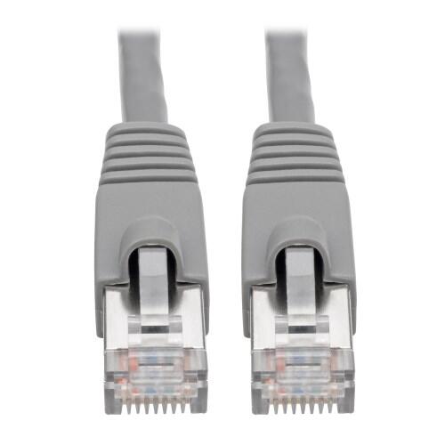 Eaton Tripp Lite Series Cat6a 10G Snagless Shielded STP Ethernet Kabel (RJ45 Stecker/Stecker), PoE, Gray, 25 ft. (7.62 m