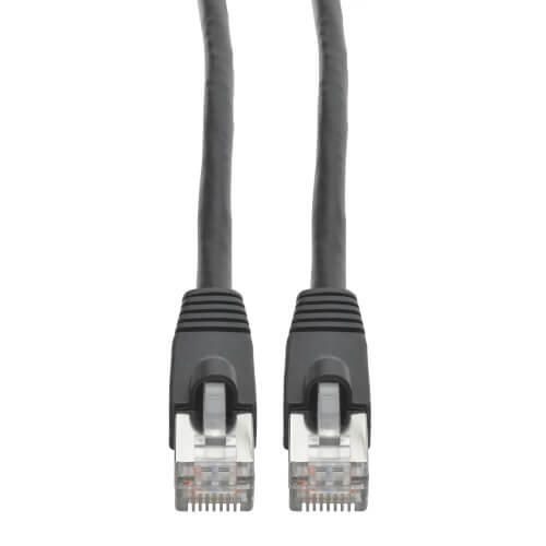 Eaton Tripp Lite Series Cat6a 10G Snagless Shielded STP Ethernet Kabel (RJ45 Stecker/Stecker), PoE, Schwarz, 35 ft. (10.