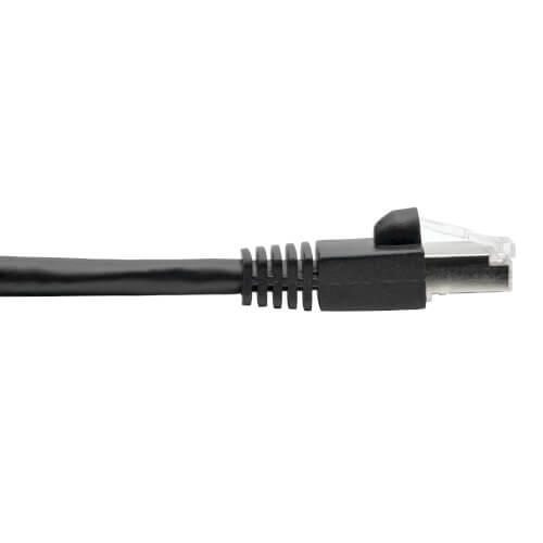 Eaton Tripp Lite Series Cat6a 10G Snagless Shielded STP Ethernet Kabel (RJ45 Stecker/Stecker), PoE, Schwarz, 35 ft. (10.