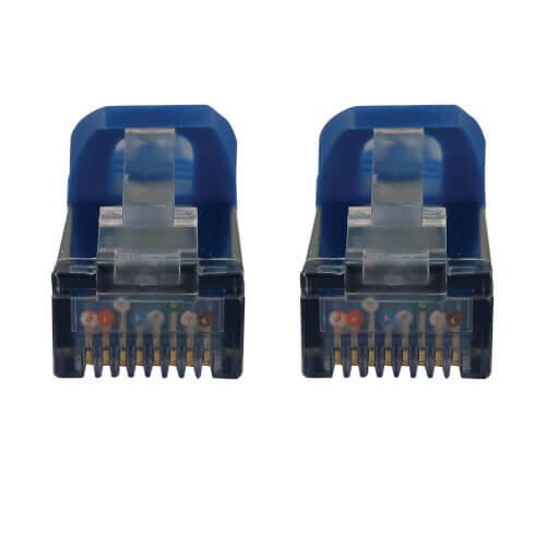 Eaton Tripp Lite Series Cat6a 10G Snagless Shielded Slim STP Ethernet Kabel (RJ45 Stecker/Stecker), PoE, Blue, 6 ft. (1.