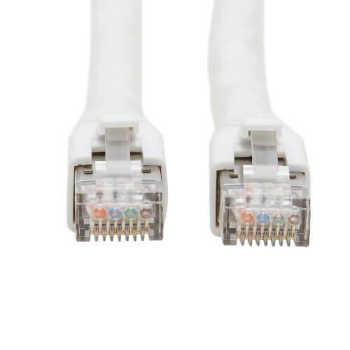 Eaton Tripp Lite Series Cat8 25G/40G-Certified Snagless Shielded S/FTP Ethernet Kabel (RJ45 Stecker/Stecker), PoE, White