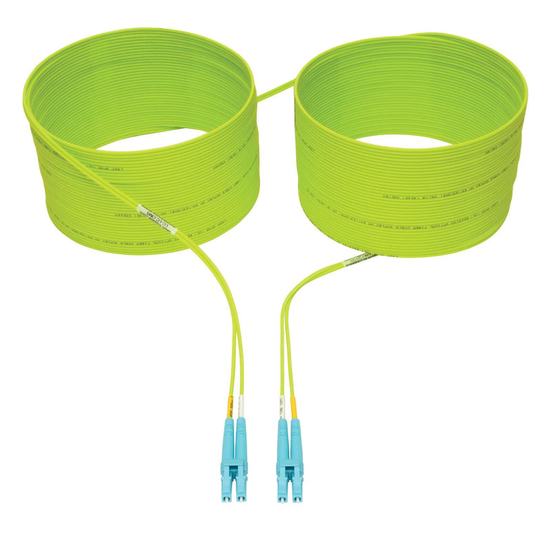 Eaton Tripp Lite Series 100G Duplex Multimode 50/125 OM5 LSZH Fiber Optic Kabel (LC/LC), Lime Green, 10 m