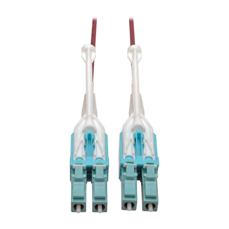 Eaton Tripp Lite Series 10G Duplex Multimode 50/125 OM4 LSZH Fiber Optic Kabel (LC/LC), Push/Pull Tabs, Magenta, 2 m