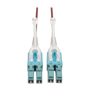 Eaton Tripp Lite Series 10G Duplex Multimode 50/125 OM4 LSZH Fiber Optic Kabel (LC/LC), Push/Pull Tabs, Magenta, 4 m