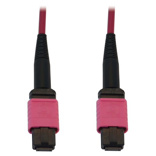Eaton Tripp Lite Series 100G Multimode 50/125 OM4 Fiber Optic Kabel (12F MTP/MPO-PC F/F), LSZH, Magenta, 3 m (9.8 ft.)