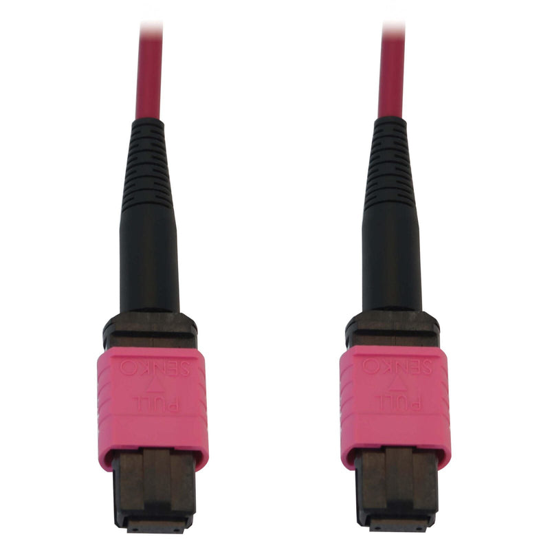 Eaton Tripp Lite Series 100G Multimode 50/125 OM4 Fiber Optic Kabel (12F MTP/MPO-PC F/F), LSZH, Magenta, 5 m (16.4 ft.)