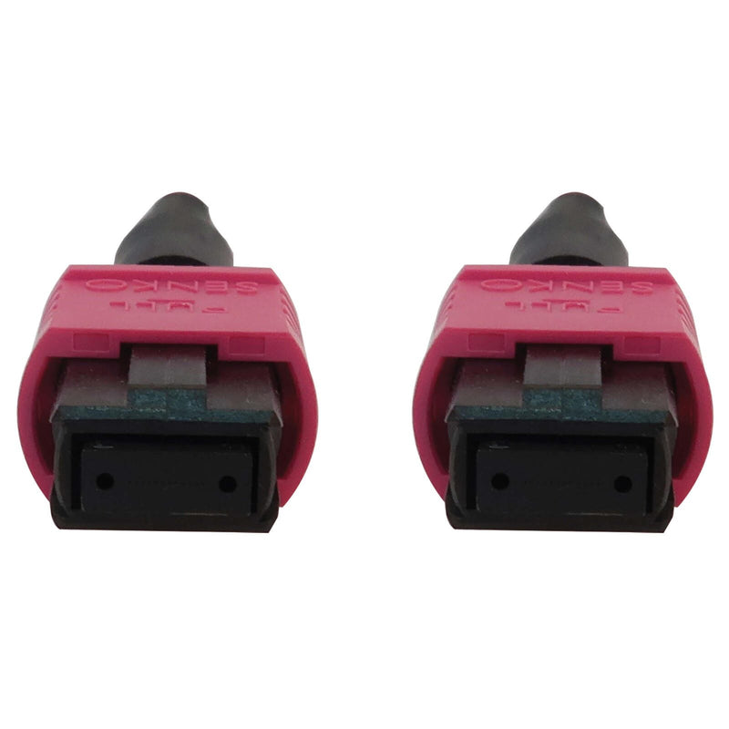 Eaton Tripp Lite Series 100G Multimode 50/125 OM4 Fiber Optic Kabel (12F MTP/MPO-PC F/F), LSZH, Magenta, 10 m (32.8 ft.)
