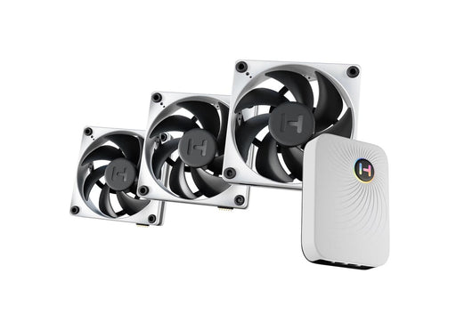 HYTE Gehäuselüfter Thicc FP12 Dreierpack + Nexus Portal Controller