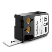 DYMO® Original XTL Heisschrumpfschlauch, schwarz auf weiss, für XTL 300/500, Polyolefin, endlos