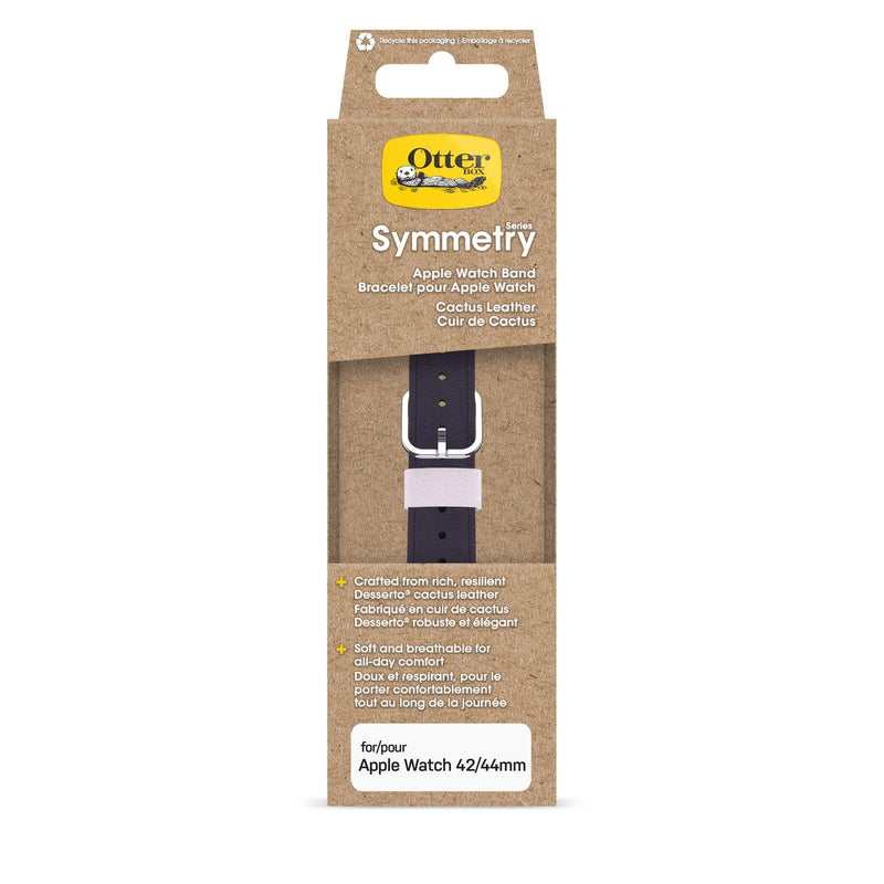 OtterBox Symmetry Cactus Leather Watch Band for Apple Watch 45/44/42mm Plum Luxe - purple