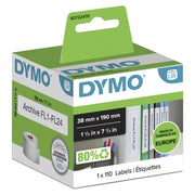 DYMO® Original Etikett für LabelWriter™, Ordner schmal - weiss - permanent haftend, 1 x 110 Etiketten