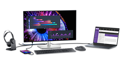 27" Dell UltraSharp U2724DE - 2560x1440 (QHD) - 120Hz - IPS - 90W USB-C